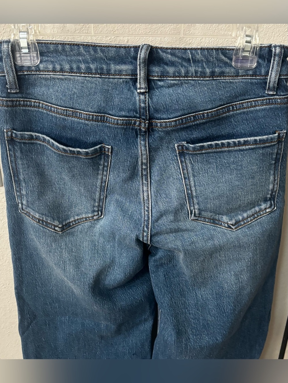 NWT Quince Bella Stretch Relaxed Straight Jeans Size 27 Atlantic Blue Preppy - Picture 7 of 12
